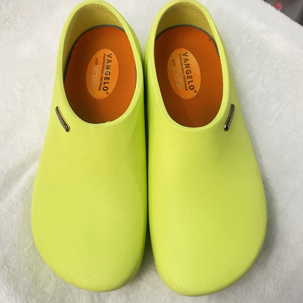 VANGELO PROFESSIONAL CLOGS NURSE DOCTOR CHEF NEON SLIP ON SHOES UNISEX L15 M13